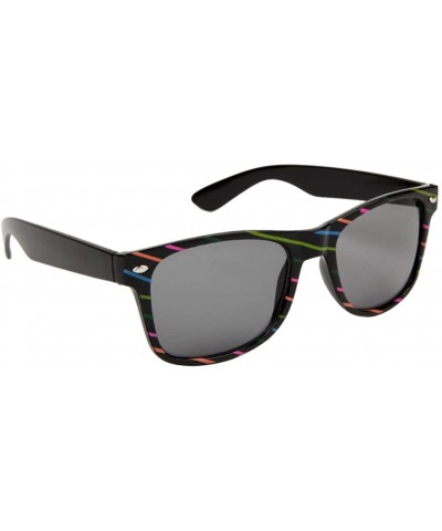Goggle Sunglasses Black (Fancies By Sojayo the Stripe Collection) - C918C2KEUSW $20.30