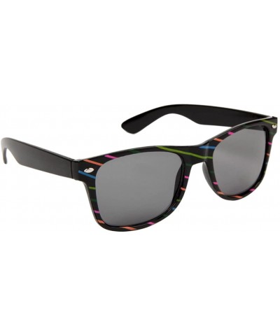 Goggle Sunglasses Black (Fancies By Sojayo the Stripe Collection) - C918C2KEUSW $8.70