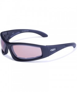 Goggle Eyewear Triumphant Safety Sunglasses with Matte Black Frame and Driving Mirror Lenses - CZ11ZH1I31R $14.05