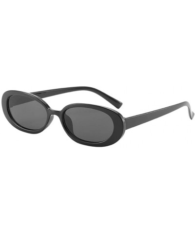 Aviator Unisex Fashion Small Frame Sunglasses Vintage Retro Irregular Shape Sun Glasses - F - CL193XH9CU6 $7.26