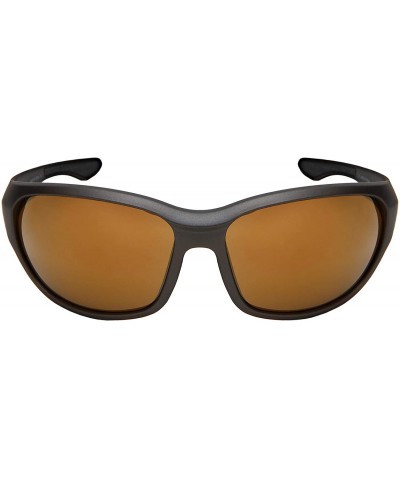 Sport Wrap Shaped Sport Sunglasses 570109MT - Matte Grey Frame/Gold Mirrored Lens - C018H3MOT53 $10.10