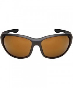 Sport Wrap Shaped Sport Sunglasses 570109MT - Matte Grey Frame/Gold Mirrored Lens - C018H3MOT53 $10.10