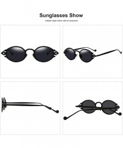 Sport Gothic Vintage John Lennon Style Oval Sunglasses -Steampunk Retro Mirror Sun Glasses Women Unisex Eyeglasses - CB18T9OA...