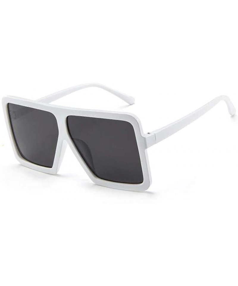 Square Square Oversized Sunglasses Classic Fashion Style 100% UV Protection for Women Men - CC1943EQ934 $11.49