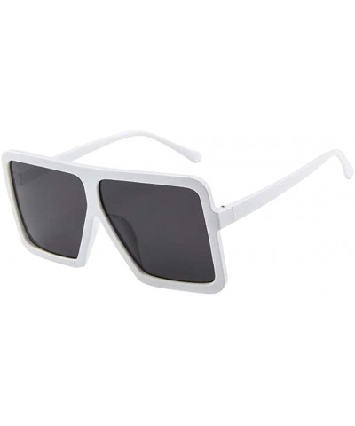 Square Square Oversized Sunglasses Classic Fashion Style 100% UV Protection for Women Men - CC1943EQ934 $11.49