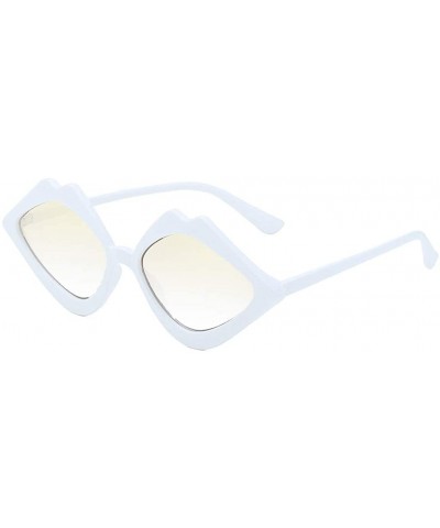 Aviator Men Vintage Eye Sunglasses Retro Eyewear Fashion Radiation Protection Lightweight Oversized Aviator sunglasses - C218...