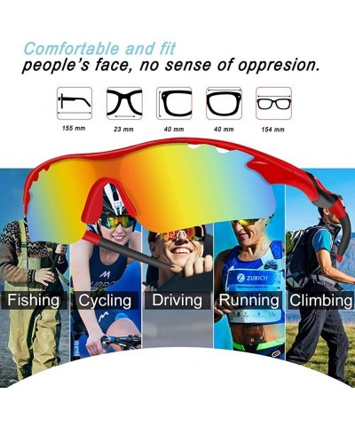 Goggle Glasses Driving Fashion Sunglasses Explosion proof - Red - CQ18W8CXZH8 $10.26