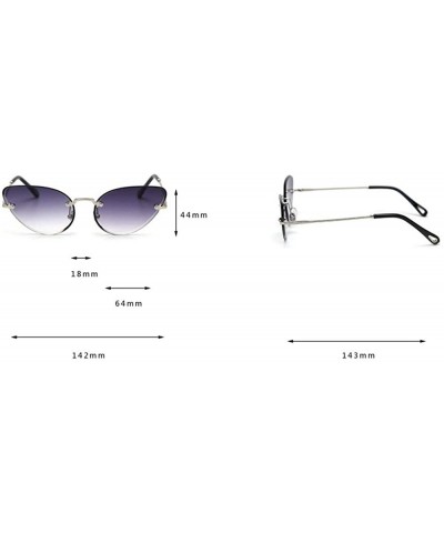 Butterfly 2019 latest frameless sunglasses women's brand designer marine lens butterfly women's fashion retro glasses - C618R...