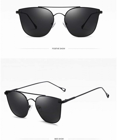 Oval Polarized Sunglasses Protection Fashion Festival - Gray - CB18TOI9A6D $40.11