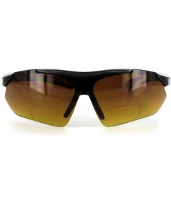 Wrap Daredevil Fashion Bifocal Sunglasses w/Wrap-Around Sports Design and Anti-Glare Coating for Active Men - C6115SCN5H7 $8.24