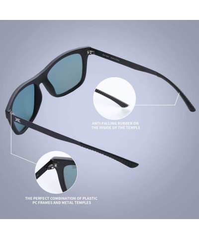 Goggle Unisex Polarized Sunglasses Classic Stylish Sun Glasses for Man Women 100% UV Protection - Blue - CT18U9HLKRM $11.93