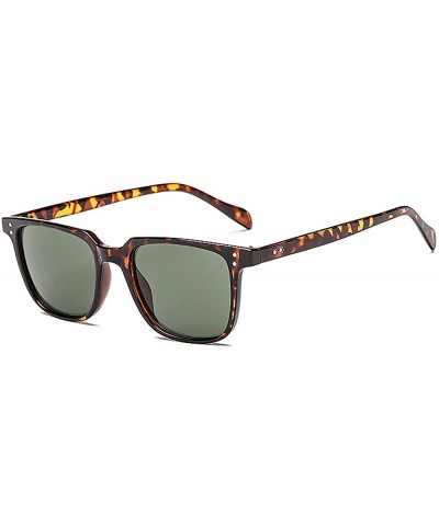 Rectangular Iron Man Tony Stark Sunglasses Square For Men Leopard Sunglass Women Classic Downey sunglasses - 1 - C418ZE89X3R ...