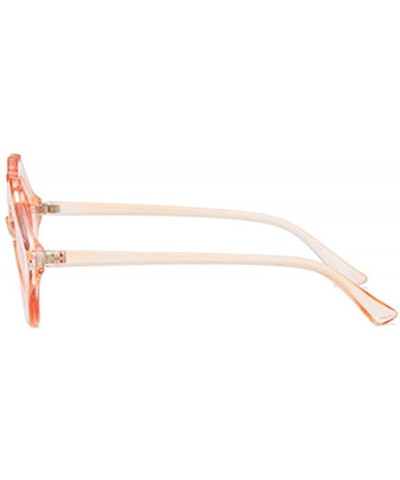 Oversized Fashion Lips Frame Oversized Plastic Lenses Sunglasses for Women UV400 - Pink - CX18NEITMU9 $10.97