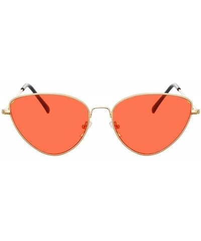 Sport Vintage Cat Eye Sunglasses Women Brand Designer Mirror Sun Glasses For Female Shades UV400 - Silver Pink - CK18W77QTH4 ...