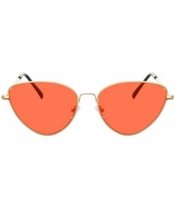 Sport Vintage Cat Eye Sunglasses Women Brand Designer Mirror Sun Glasses For Female Shades UV400 - Silver Pink - CK18W77QTH4 ...