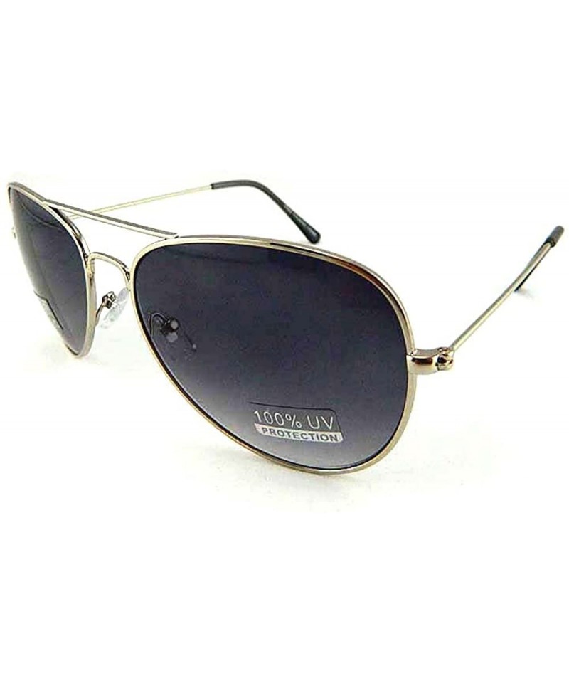 Aviator New Promotional Budget Teardrop Metal Aviator Sunglasses - Silver - C511F4FKZ1H $9.83