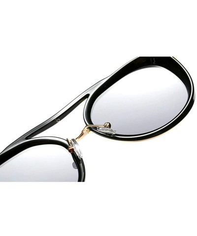 Round Vintage round frame metal punk unisex adjustable nose pad fashion brand designer sunglasses - Sand Black - C918TL7STZ7 ...