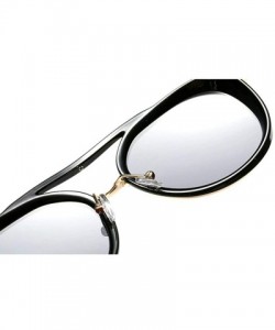 Round Vintage round frame metal punk unisex adjustable nose pad fashion brand designer sunglasses - Sand Black - C918TL7STZ7 ...