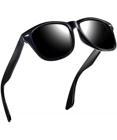 Square Polarized Sunglasses for Men and women - Classic Retro Sun Glasses Pattern Frame Mens Sunglasses 2170 - CC18WU7NONE $6.89