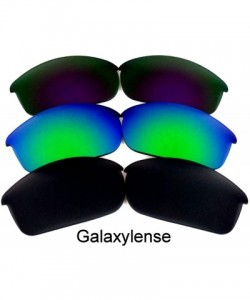 Oversized Replacement Lenses Flak Jacket Black&Blue&Green Color 3 Pairs-FREE S&H. - Black&green&purple - CX129XAT4R3 $18.13