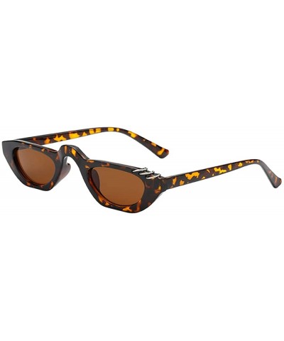 Square Small Cat Eye Sunglasses Vintage Square Shade Women Eyewear - CN1943Q0GZX $7.45