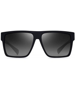 Oval Retro Square Polarized Sunglasses Women Men Brand Design Driving Sun Glasses for Women Men Black - C51900AN3L3 $40.34