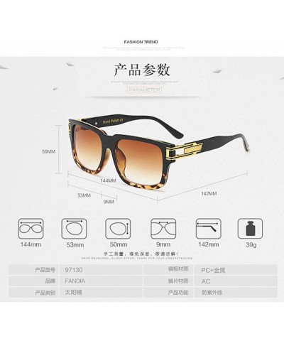 Oversized Fashion Oversized Men Luxury Brand Designer Large Frame Men Sunglasses 97130 C6 - 97130 C5 - CY18YLZAAGM $10.02