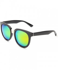 Cat Eye Classic Cat Eye Polaroid Lens Sunglasses Acetate Frame with Spring Hinges for women - D-yellow Green - C818G455GYI $1...