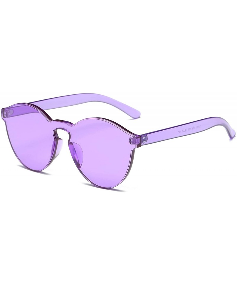 Goggle Women Round Tinted Fashion Sunglasses - Purple - C818WU9REQ4 $24.13