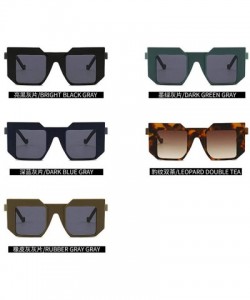 Square Retro Square Sunglasses Luxury Geometric Sun Glasses For Women Fashion Glasses Brand Designer Shades - CX18MDD6DWM $13.43