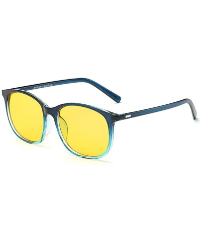 Oversized Blue Light Blocking Oversized Frame unisex Anti-UV Computer Classic Glasses - Green - CD188T7HYLC $22.06