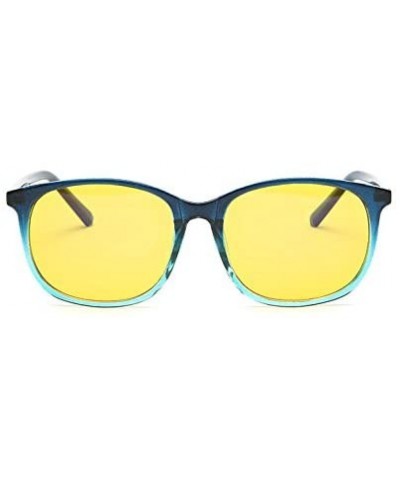 Oversized Blue Light Blocking Oversized Frame unisex Anti-UV Computer Classic Glasses - Green - CD188T7HYLC $14.51