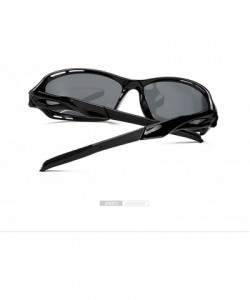 Sport Men Polarized Sunglasses Sports Sun Glasses Driving Mirror Eyewear Male Accessories - Black Brown - C3199L2TNQ5 $13.35