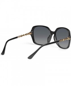 Square Oversized Sunglasses for Women Vintage Women Designer Sunglasses UV Protection Polarized Square Sunglasses - CU18WDS92...
