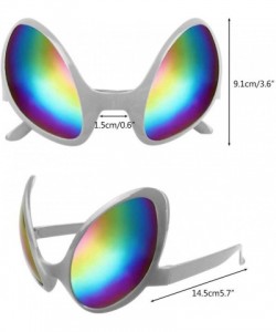 Butterfly Butterfly Sunglasses Oversized Glasses Eyewear - Alien White - CD192USGG5H $18.57