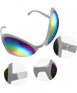 Butterfly Butterfly Sunglasses Oversized Glasses Eyewear - Alien White - CD192USGG5H $18.57