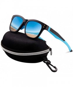 Oversized Mens Womens Polarized Sunglasses Large Frame Ultra Light Glasses - Blue&mirrored - C318C8HMSI7 $28.02