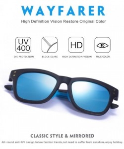Oversized Mens Womens Polarized Sunglasses Large Frame Ultra Light Glasses - Blue&mirrored - C318C8HMSI7 $28.02