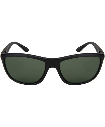 Square Men Women Square Black Sunglasses Solid Grey Lens UV 400 Protection Lightweight - CW18ZN3IQ2N $9.78