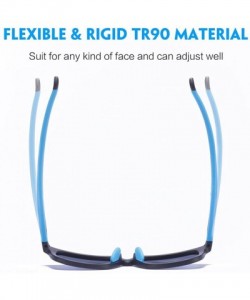 Oversized Mens Womens Polarized Sunglasses Large Frame Ultra Light Glasses - Blue&mirrored - C318C8HMSI7 $28.02