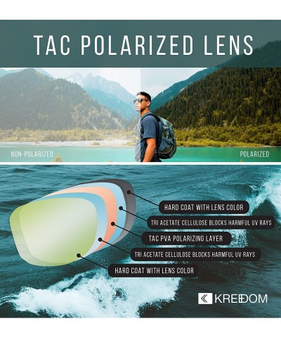 Wrap Bubba Men's Polarized Sport Sunglasses- Wrap-Around Frame- 100% UV Protection Angular Block-Shaped Lenses - CM197CWLXY0 ...