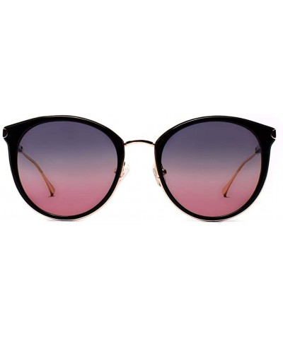 Butterfly Barlow Oval Polarized Women's Designer Sunglasses - Sunglasses For Women - 100% UV400 - CJ18YEG49EE $23.23