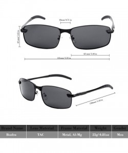 Rectangular Photochromic Day Night Vision Driving Glasses Anti-glare for Foggy/Cloudy/Rainy - C818W0NQGRL $8.90