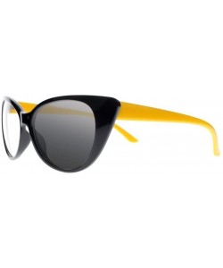 Cat Eye Retro Vintage Transition Photochromi Cat Eye Reading Glasses UV400 Sunglasses - Yellow - CR18CMXZ8EE $21.03