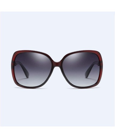 Oversized Polarized Sunglasses Fashion Large Frame Women's Anti-ultraviolet - D - CB18Q88UCX9 $23.75