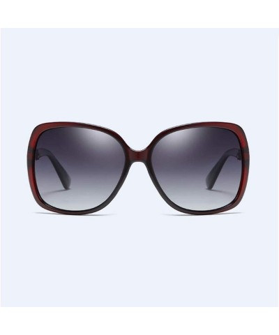 Oversized Polarized Sunglasses Fashion Large Frame Women's Anti-ultraviolet - D - CB18Q88UCX9 $23.75