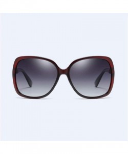 Oversized Polarized Sunglasses Fashion Large Frame Women's Anti-ultraviolet - D - CB18Q88UCX9 $23.75
