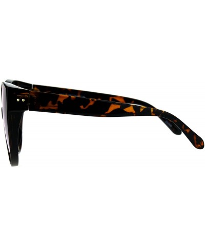 Butterfly Oversized Butterfly Sunglasses Womens Designer Fashion Mirror Lens - Tortoise (Orange Mirror) - CJ18EHK292W $9.89