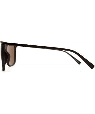 Rectangular p595 Classic Rectangular Polarized - for Womens-Mens 100% UV PROTECTION - Brown-brown - C1192TGR5DD $29.30