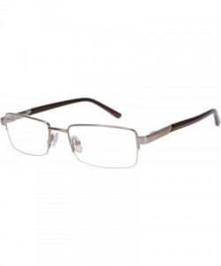 Rectangular Metal Frame Blue Light Blocking Reading Glasses 1.56 Lenses-6334 - CX17YI0UQA7 $13.91